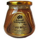 МЁД натуральный с дробленым кедровым орехом "СИЛА КЕДРА" (300 гр.)