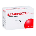Вазапростан 20 мкг №10 амп. лиоф д/р-ра д/инф